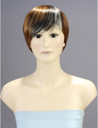 Wigs2you 劉海片 日本正品 直髪片 混色 甜美 時尚迷人斜劉海接髪片W-8105-PBLB